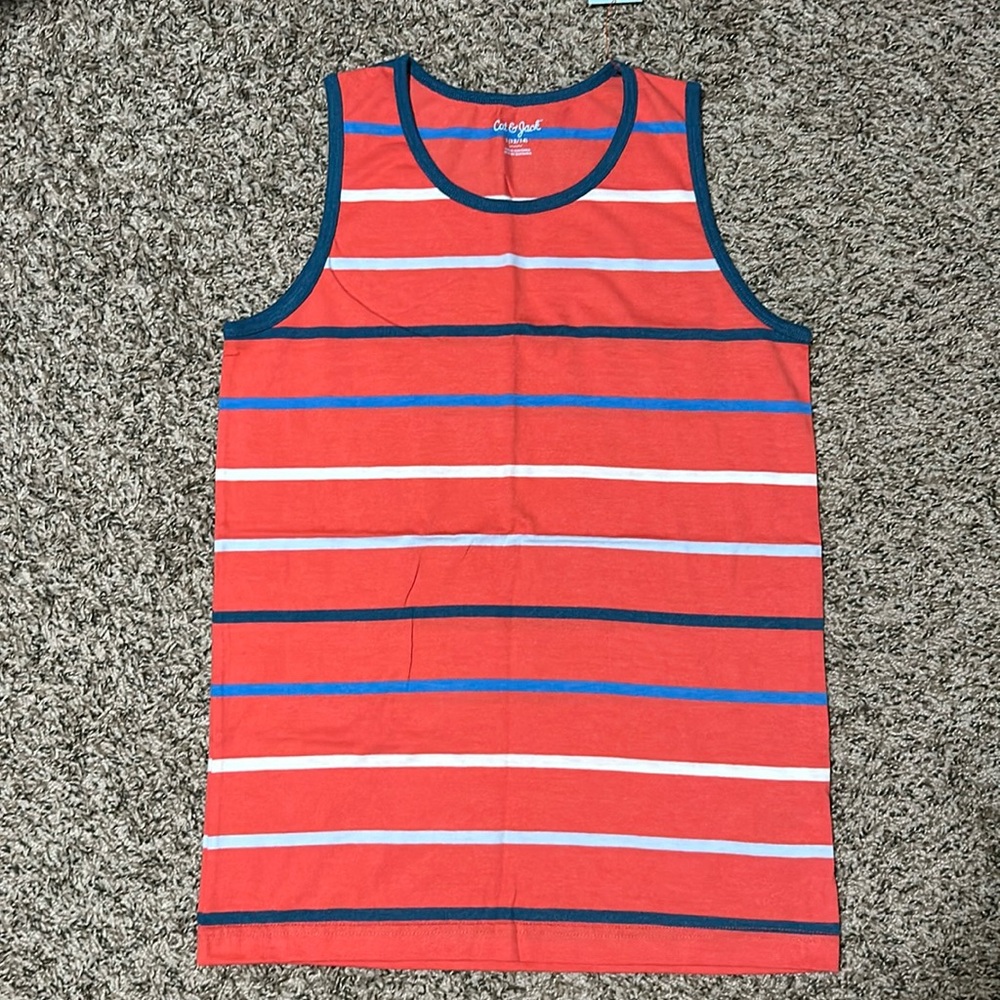 [NWT] Cat & Jack Tank Top Orange - Boys Size 12/14